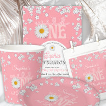 Pink Daisy Wild One 1st Birthday