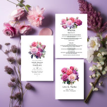 Pink and Purple Floral Wedding
