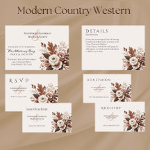 Modern Country Western Flowers-