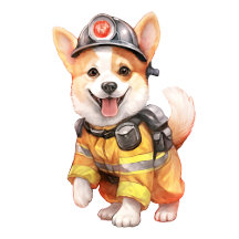 Dog Lover Firefighter
