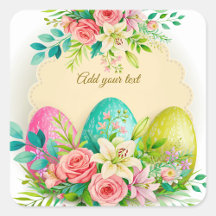 Floral Easter Eggs & Spring Roses