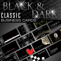 Black Business Cards - Classy Luxurious Glamorous