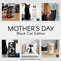 Mother's Day Cards and Gifts Black Cat Edition