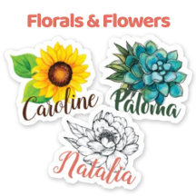 Name Labels | Florals & Flowers