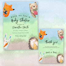 Woodland Animals Baby Shower