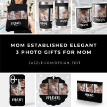 Mom Established Elegant 3 Photo Gifts for Mom