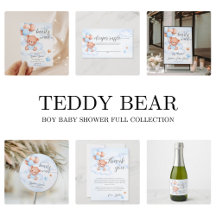 Teddy Bear Boy Baby Shower