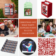 Christmas Gift Wrap Party Supplies Funny To Cute
