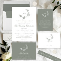 Classic Sage Green Traditional Wedding Wreath