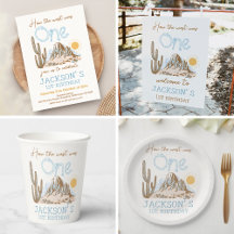 Vintage Cowboy How the West Was One 1st Birthday 