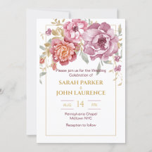 Floral & Gold Wedding Collection 