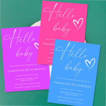 Hello Baby Minimalist Baby Shower