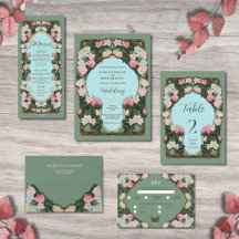 Watercolor Art Nouveau Wedding II