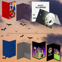 School Bee Halloween Mini Kids Card Exchange