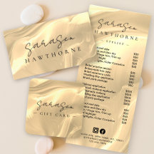 Gold Opal Stone Shell Luxury Salon Business