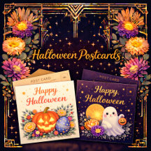 Halloween Postcards Collection 