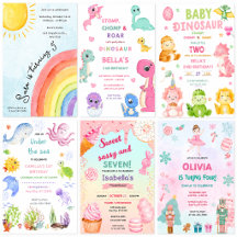 Whimsical  Birthday Invitations Collection