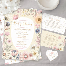 Yellow Wildflower Baby Shower Collection
