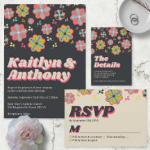 Flower Power 70's Retro Groovy Wedding