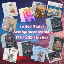 United States Semiquincentennial 1776–2026 Invites