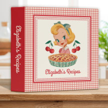 Vintage Retro Red Cherry Gingham Kitchen