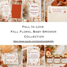 Fall In Love - Fall Floral Baby Shower Collection