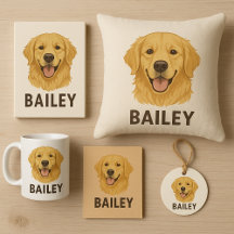 Personalized Golden Retriever Dog Gifts & Products