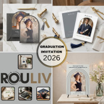 Modern Minimalist Graduation Stationary Set   2026
