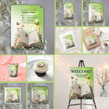 Modern Garden Storybook Floral Baby Shower 