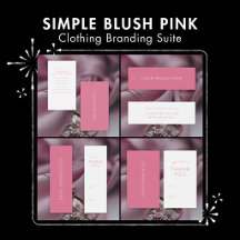 Simple Blush Pink Clothing Branding Suite