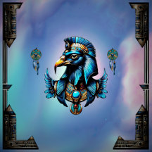 Horus the egyptian falcon god.
