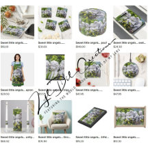 Gifts with sweet little angels design