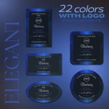 Logo Product Labels Shimmer Frame and Soft Glitter