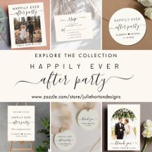 Stylish Happily Ever After Cream Wedding Reception