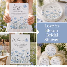 Love in Bloom Blue Bridal Shower