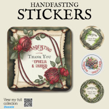 HANDFASTING STICKERS FOR FAVORS ENVELOPES