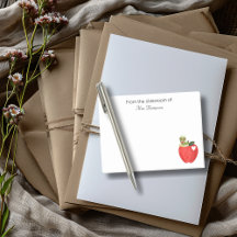 Gifts for Teachers - Red Apple & book worm