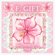 Hibiecus & lace PINK F Gifts