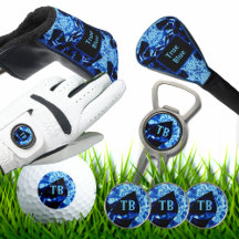 True Blue Edgy Golf Accessories Monogrammed