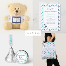 Nautical Blue Anchors Collection