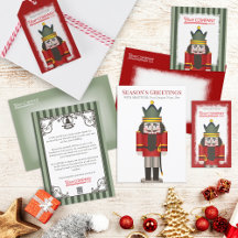 Red, Green Nutcracker Company Christmas Greetings