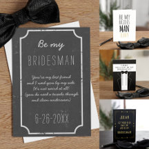 Bridesman Proposal Cards