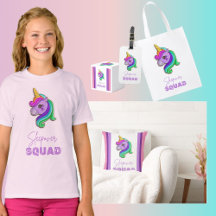 Girl's Unicorn Sleepover Party