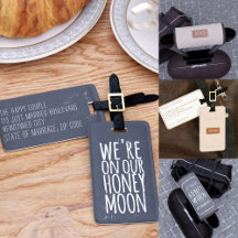 Honeymoon Travel  Luggage Tags