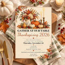 Thanksgiving & Friendsgiving Invitations