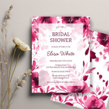 Watercolor Blooms Bridal Shower Collection