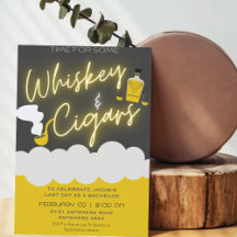 Whiskey and cigar party