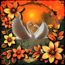 Beautiful swans in love Wedding Collection