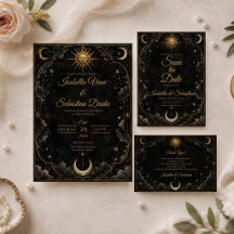 Gothic Celestial Sun Moon Wedding