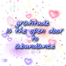 gratitude is open the door to abundance